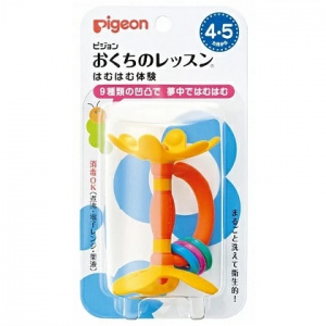 Купить: Pigeon игрушка-прорезыватель обучающая цветок 4 мес+