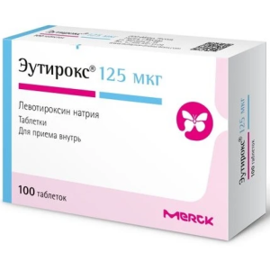 Купить: Эутирокс 125 мкг 100 шт таблетки