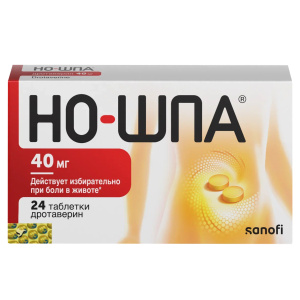 Купить: Но-шпа 40 мг 24 шт таблетки