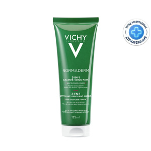 Купить: Vichy Normaderm 125 мл средство очищающее  3 в 1 гель маска и скраб для проблемной кожи