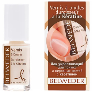Купить: Belweder 8 мл лак для тонких и неровных ногтей с кератином