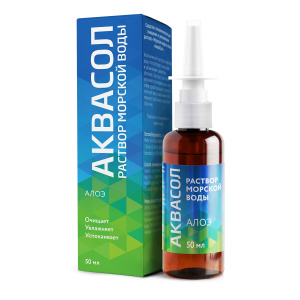 Купить: Аквасол 50 мл спрей назальный морская вода и алоэ