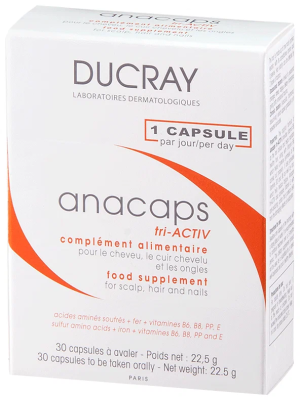 Купить: Ducray Аnacaps tri-Activ 30 шт капсулы для роста и укрепления волос