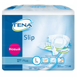Купить: Tena Slip плюс подгузники 30 шт размер L