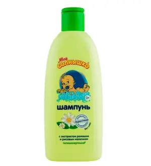 Купить Мое Солнышко 200 мл шампунь без слез для детей с экстрактом ромашки и рисовым молочком 0+