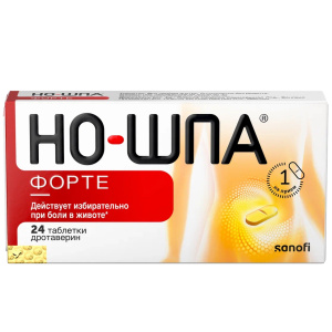 Купить: Но-шпа Форте 80 мг 24 шт таблетки