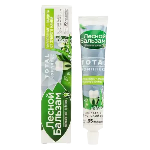 Купить Лесной бальзам 75 мл зубная паста с алоэ вера и белым чаем