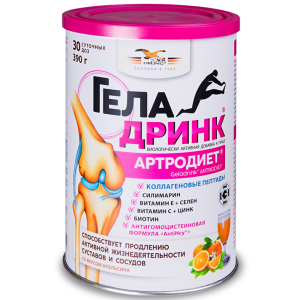 Купить: Геладринк Артродиет 390 г порошок для внутреннего применения апельсин