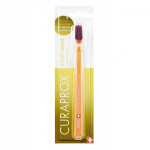 Купить: Curaprox Velvet зубная щетка 0,08 мм артикул CS 12460 мегасофт оранжевая