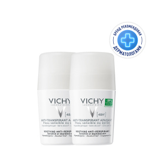 Купить: Vichy 50 мл 2 шт дезодорант шариковый для чувствительной кожи 48 ч