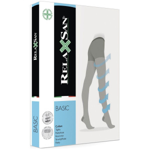 Купить: Relaxsan Basic колготки компрессионные женские с закрытым мыском 140 den 2 класс компрессии 22–27 мм рт. ст. размер 4 телесные-21 Артикул 880P