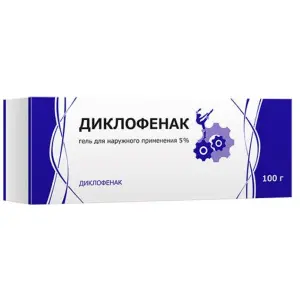 Купить Диклофенак 5 % 100 г гель для наружного применения