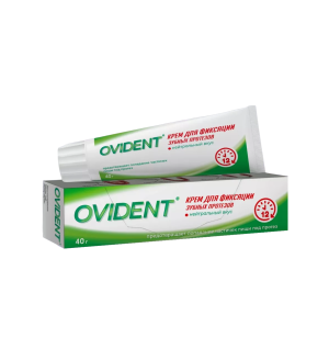 Купить: Ovident 40 мл крем для фиксации зубных протезов нейтральный вкус