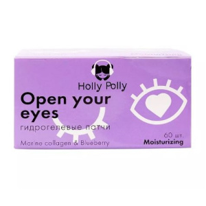 Купить: Holly Polly Open Your Eyes 60 шт патчи для глаз гидрогелевые с морским коллагеном и экстрактом черники
