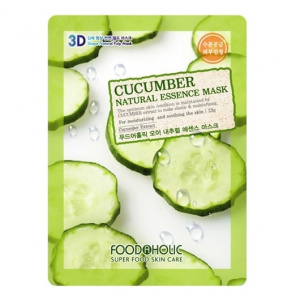 Купить: FoodaHolic маска 23г ткан 3D c экстр огурца Cucumber Natural Essence Mask