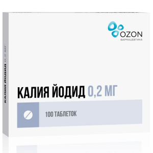Купить: Калия Йодид 200 мкг 100 шт таблетки