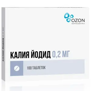 Купить Калия Йодид 200 мкг 100 шт таблетки