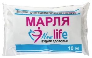 Купить: New Life 10 м x 90 см марля медицинская