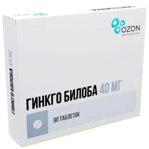 Купить Гинкго Билоба 40 мг 90 шт таблетки покрытые пленочной оболочкой
