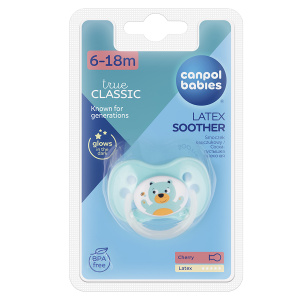 Купить: Canpol Babies размер 6-18 мес пустышка латексная бирюзовая