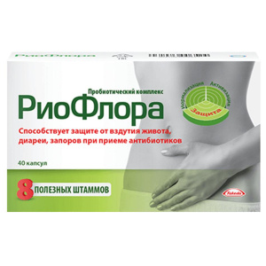 Купить: РиоФлора 400 мг 40 шт капсулы