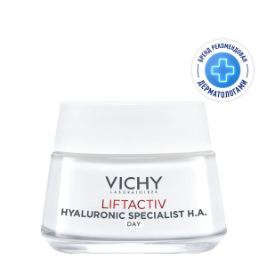 Купить: Vichy LiftActiv Hyaluronic 50 мл лифтинг-крем антивозрастной  против морщин для упругости нормальной и комбинированной кожи лица