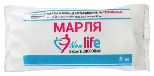 Купить New Life 5 м x 90 см марля медицинская