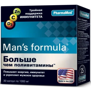 Купить: Man's formula Больше чем поливитамины 30 шт капсулы