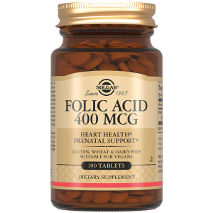 Купить: Solgar Фолиевая кислота 400 мкг 100 шт таблетки