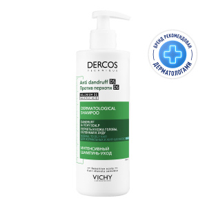 Купить: Vichy Dercos DS 390 мл шампунь интенсивный  против перхоти зуда и себореи для нормальных и жирных волос с селеном и салициловой кислотой