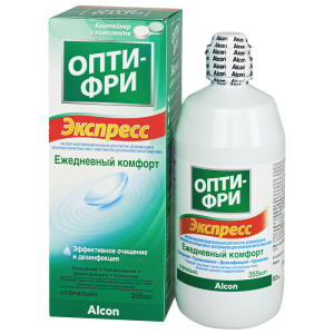 Купить: Опти-Фри Экспресс 355 мл раствор для контактных линз + контейнер