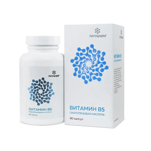 Купить: Летофарм Витамин В5 Пантотеновая кислота 90 шт капсулы