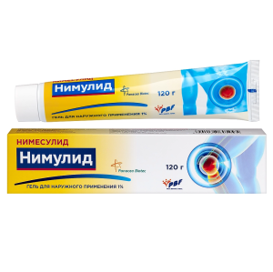 Купить: Нимулид 1 % 120 г гель для наружного применения