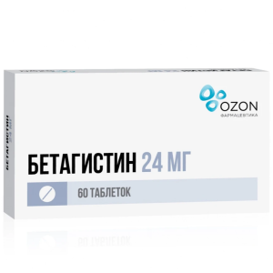 Купить: Бетагистин-Озон 24 мг 60 шт таблетки