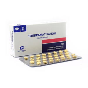Купить: Топирамат-Канон 50 мг 30 шт таблетки покрытые пленочной оболочкой