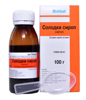 Купить: Солодки корень 100 мл сироп