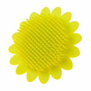 Купить: Roxy-Kids мочалка антибактериальная силиконовая подсолнух салатовая