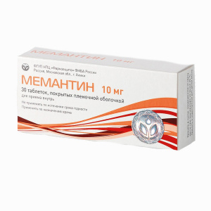 Купить: Мемантин 10 мг 30 шт таблетки покрытые пленочной оболочкой