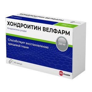 Купить: Хондроитин Велфарм 250 мг 60 шт капсулы