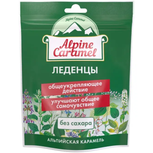 Купить: Alpine Caramel 75 г альпийская карамель леденцы без сахара