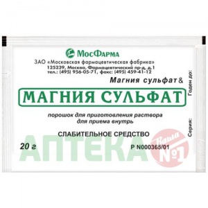 Купить: Магния сульфат 10 г порошок для приготовления раствора для приема внутрь пакет