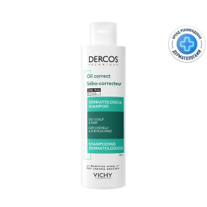 Купить: Vichy Dercos 200 мл шампунь-уход себорегулирующий для очищения жирной кожи головы и волос