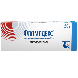 Фламадекс 2,5 % 50 г гель для наружного применения