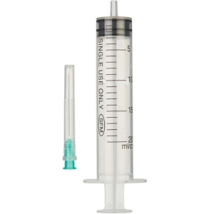 Купить: SFM шприц 1 шт 20 мл 3-х компонентный с иглой 21G (0,80×40 мм)