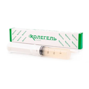 Купить: Колетекс-гель-ДНК 20 г гидрогелевый на основе альгината натрия с деринатом стерильный шприц