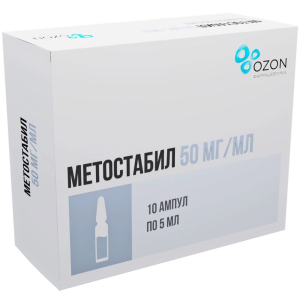 Купить: Метостабил 50 мг/мл 5 мл 10 шт раствор для внутривенного и внутримышечного введения