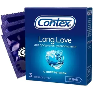 Купить Contex Long Love 3 шт презервативы продлевающие половой акт