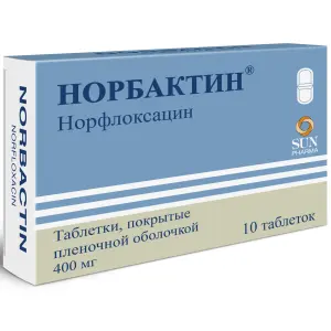 Купить Норбактин 400 мг 10 шт таблетки покрытые пленочной оболочкой