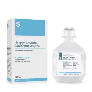 Купить Натрия Хлорид Солофарм 0,9% 200 мл 1 шт раствор для инфузий