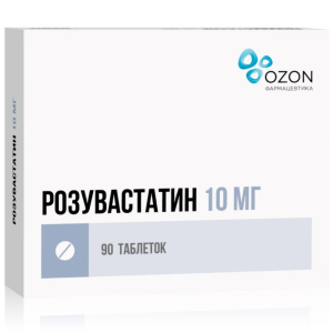 Купить: Розувастатин 10 мг 90 шт таблетки покрытые пленочной оболочкой